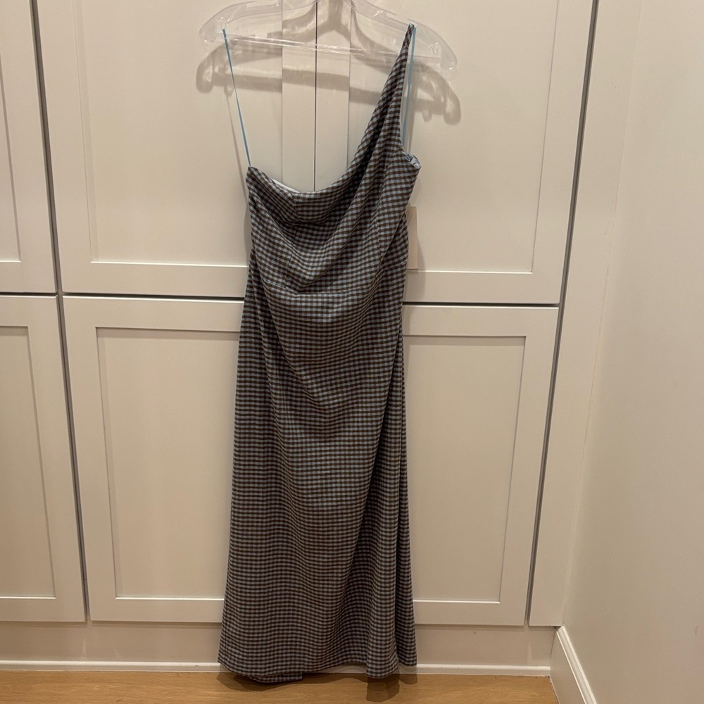 Urban Outfitters One Shoulder Black and White Dress